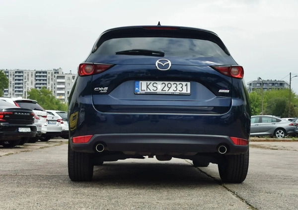 Mazda CX-5 cena 104900 przebieg: 92606, rok produkcji 2019 z Warszawa małe 667